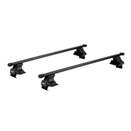 Багажники на крышу D-LUX 1 с дугами 1,2м прямоугольными в пластике на гладкую крышу от магазина ФаркопРос